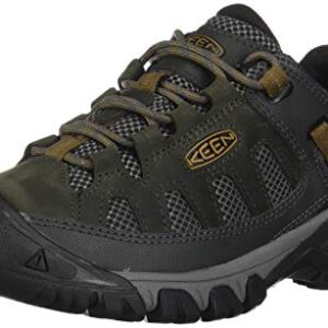 KEEN Men's Targhee Vent Hiking Shoe, Raven/Bronze Brown, 9 M US