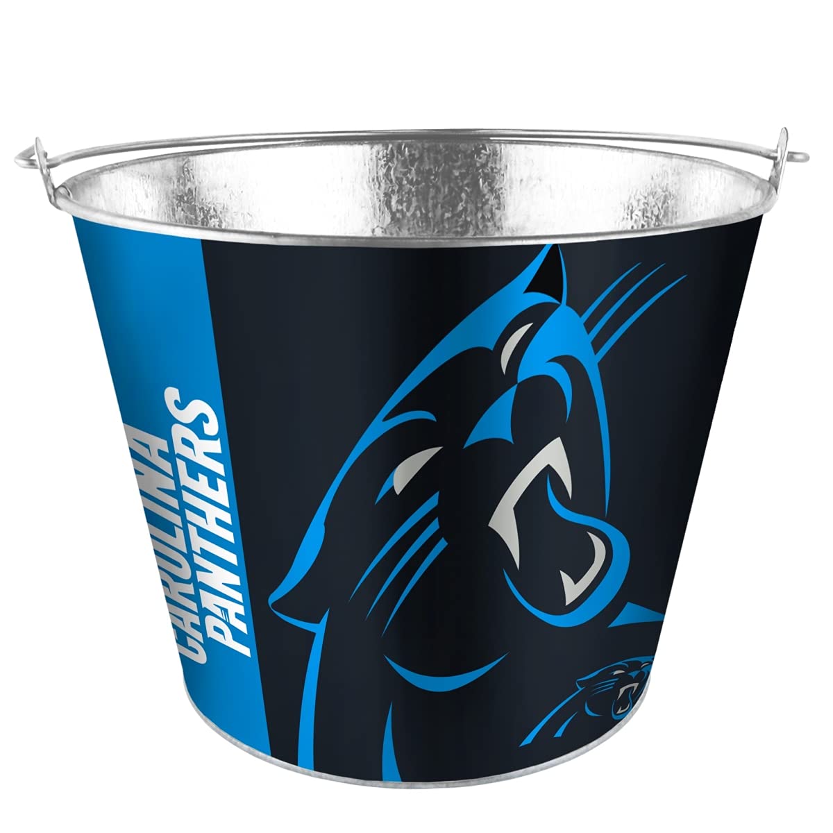 Boelter Brands NFL Carolina Panthers Bucket 5 Quart Hype Design, Team Colors, One Size