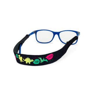 croakies kids' glasses strap, rawwwr!, 26" x 3/4"