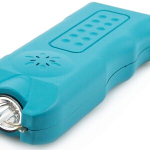 POLICE 628 Stun Gun with LED Flashlight and Siren Alarm, Blue