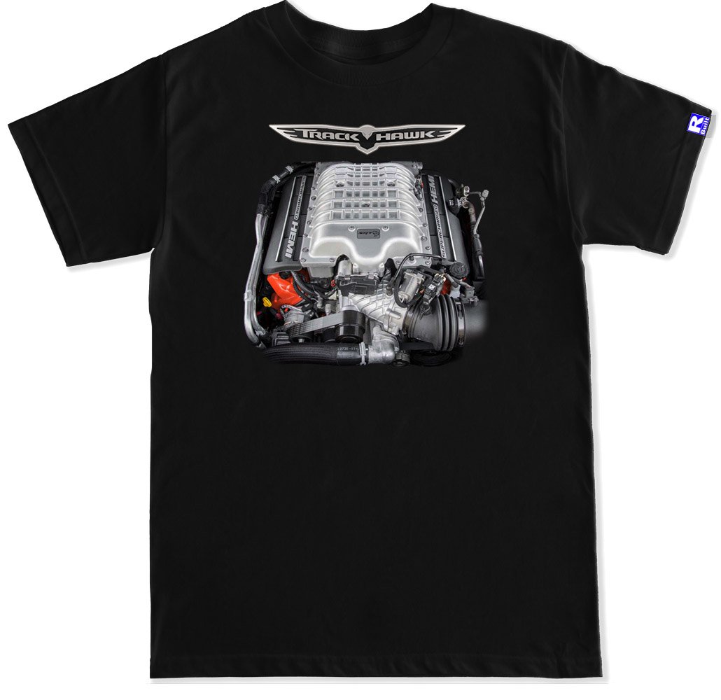 FTD Apparel Men's Trackhawk Engine T Shirt - Large Black