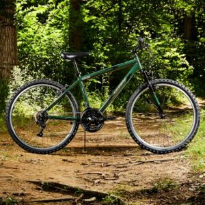 Huffy Hardtail Mountain Trail Bike 24 inch, 26 inch, 27.5 inch, 26 Inch Wheels/17 Inch Frame, Military Green Gloss