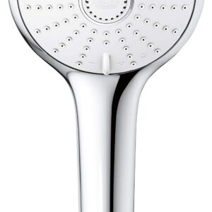 GROHE 26513000 Euphoria 110 Massage Handshower with 3 Spray Functions, Starlight Chrome