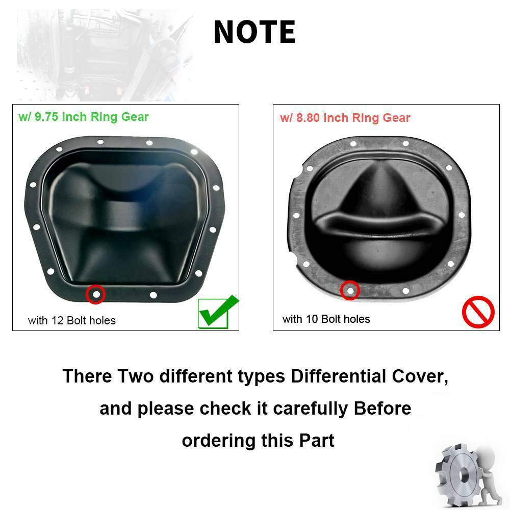 Rear Differential Cover and Gasket Set Replacement for Ford F-150 Expedition Lobo E-150 Econoline Transit Lincoln Blackwood Navigator Mark LT