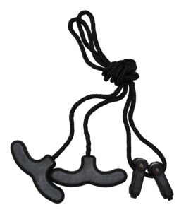 dead ringer crossbow cocking rope, quiet roller glide hooks, reduces draw weight by 50 percent, black