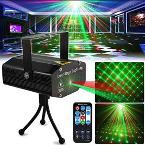 party lights,disco dj lights strobe light rave stage light projector effect club light sound activated with remote control for parties home show bar club birthday ktv dj pub karaoke christmas holiday