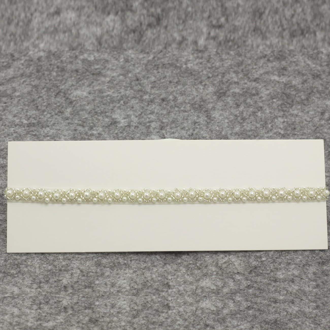 Baptism Headband for Baby Infant Toddler Girls White Christening Headband (3-12 Months)