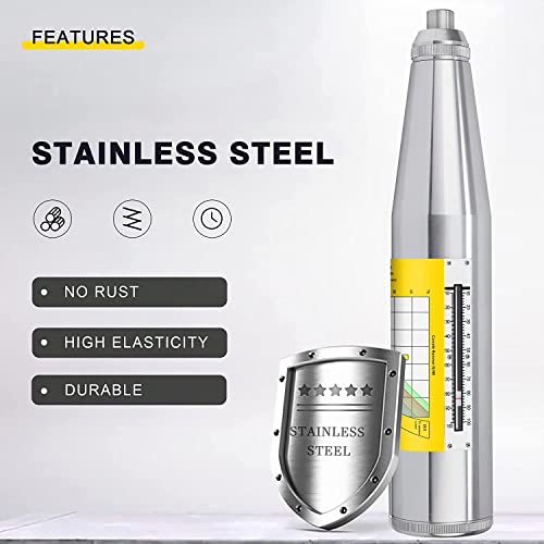 CGOLDENWALL Concrete Rebound Hammer Tester Resiliometer Test Meter Tool within The scope of 1450.38psi-8702.26psi (10-60Mpa) ZC3-A with English Label and Calibration Certificated (Old or New Panel)