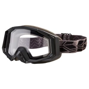 castle x trace snowmobile snow goggles (matte black - clear lens)