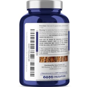 NusaPure French Maritime Pine Bark Extract 400mg per Veggie Caps 200-Day Supply Bioperine Non-GMO Vegan