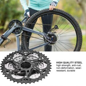 VGEBY Bike Cassette, Freewheel 10 Speed Mountain Bike Sprocket 11-42T Wide Ratio Cassette with Wrench and Screw and Spare Parts Bike Cassette 10 Baofeng Bike Cassette