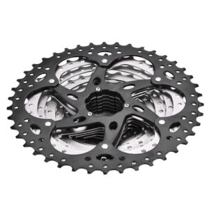 VGEBY Bike Cassette, Freewheel 10 Speed Mountain Bike Sprocket 11-42T Wide Ratio Cassette with Wrench and Screw and Spare Parts Bike Cassette 10 Baofeng Bike Cassette