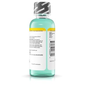 Listerine Cool Mint Zero Alcohol Mouthwash, Travel Size 3.2 Ounces (95ml) - Pack of 2