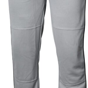 Rawlings | LAUNCH SERIES Full Length Baseball Pants | Adult Medium | Grey/Black