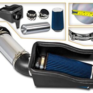 Cold Air Intake System with Heat Shield Kit + Filter Combo BLUE Compatible For 99.5-03 Ford F250/ Ford F350 / Ford Excursion Super Duty 7.3L Turbo Diesel