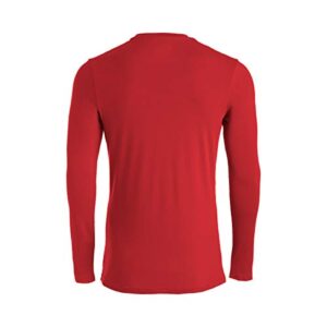 Mizuno --Youth Comp Diamond Long sleeve Crew, Red, Medium