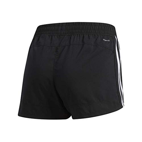 adidas Women's Pacer 3-Stripes Woven Shorts, Core Black/White, Large