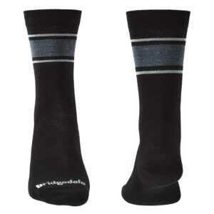 Bridgedale Men's Everyday - Merino Endurance Liner Socks, Black/Light Grey, X-Large