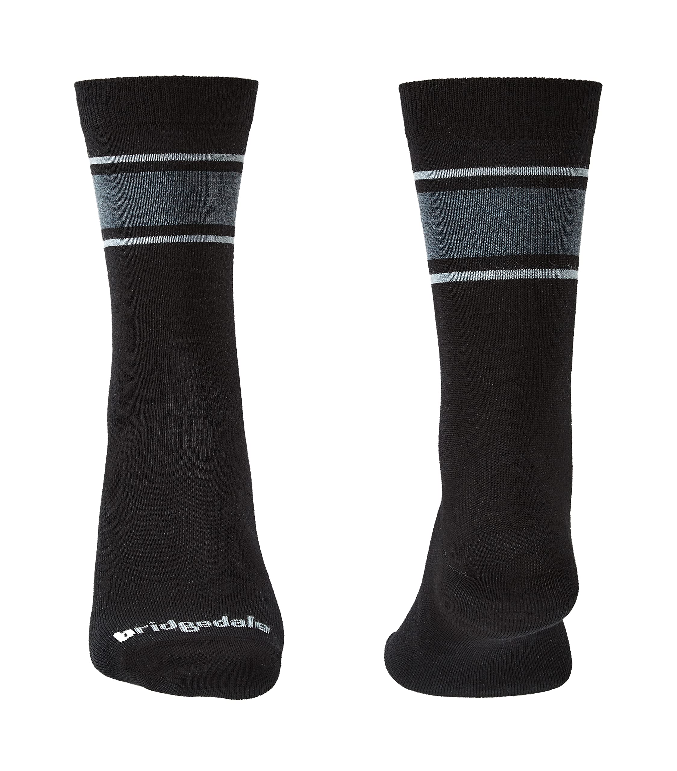 Bridgedale Men's Everyday - Merino Endurance Liner Socks, Black/Light Grey, X-Large