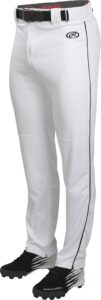 rawlings boys ylnchsrp-w/b-89 pant, white/black, medium us