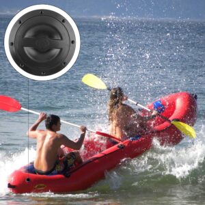 Dilwe Kayak Boat Cover Deck Hatch with Hole Threaded Lid for Kayak Boat Kit Contain Red Pocket