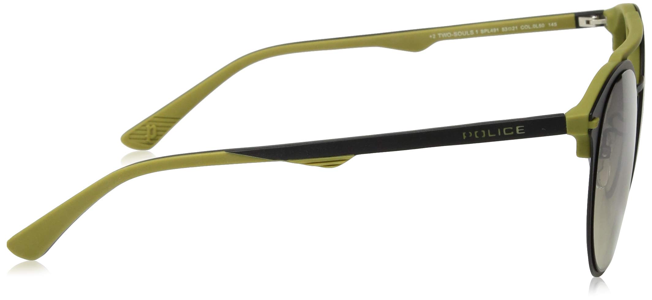 Police Men's Spl494 Square Sunglasses, Gold, 54 mm