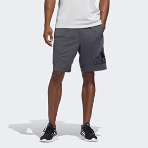 adidas men's 4krft sport 9-inch short badge of sport gray x-large