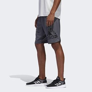 adidas Men's 4KRFT Sport 9-Inch Short Badge of Sport Gray X-Large