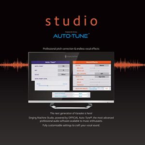 Singing Machine Studio All-In-One Entertaining System with Auto-Tune (SDL2093)