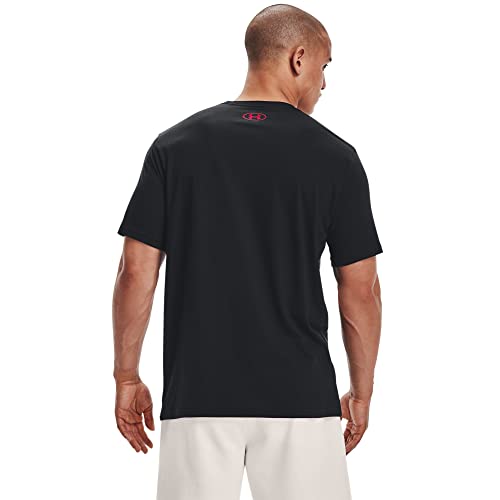 Under Armour Mens Global Foundation Short-Sleeve T-Shirt , Black (001)/Red , Large