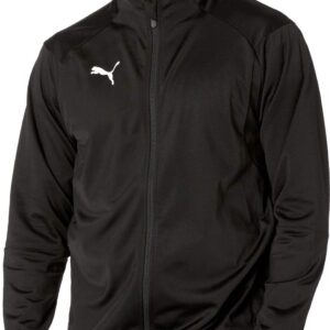 PUMA mens Liga Training Transitional Jacket, Black/White, Large US