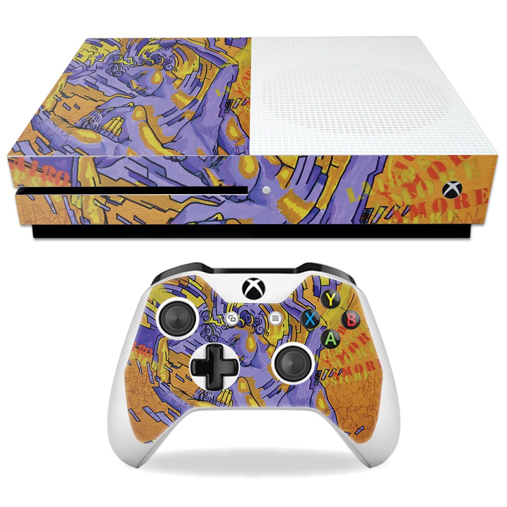 MightySkins Skin Compatible with Microsoft Xbox One S - Amore | Protective, Durable, and Unique Vinyl Decal wrap Cover | Easy to Apply, Remove, and Change Styles | Made in The USA