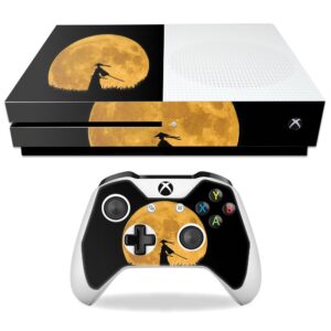 mightyskins skin compatible with microsoft xbox one s - samurai | protective, durable, and unique vinyl decal wrap cover | easy to apply, remove, and change styles | made in the usa