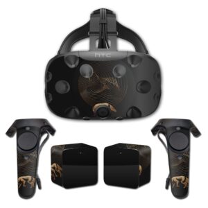 mightyskins skin compatible with htc vive full coverage - golden path | protective, durable, and unique vinyl decal wrap cover | easy to apply, remove, and change styles | made in the usa