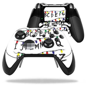 MightySkins Skin Compatible with Microsoft Xbox One Elite Controller - Stranger Alphabet | Protective, Durable, and Unique Vinyl wrap Cover | Easy to Apply, Remove | Made in The USA