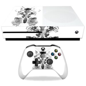 mightyskins skin compatible with microsoft xbox one s - rorschach | protective, durable, and unique vinyl decal wrap cover | easy to apply, remove, and change styles | made in the usa