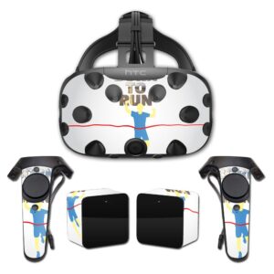 mightyskins skin compatible with htc vive full coverage - born to run | protective, durable, and unique vinyl decal wrap cover | easy to apply, remove, and change styles | made in the usa