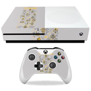 mightyskins skin compatible with microsoft xbox one s - detective map | protective, durable, and unique vinyl decal wrap cover | easy to apply, remove, and change styles | made in the usa