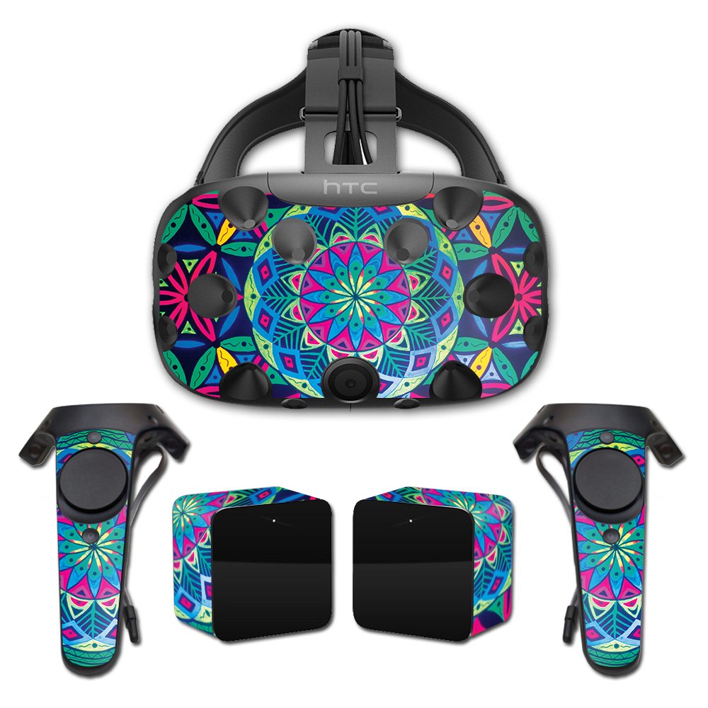 MightySkins Skin Compatible with HTC Vive Full Coverage - Geo Garden | Protective, Durable, and Unique Vinyl Decal wrap Cover | Easy to Apply, Remove, and Change Styles | Made in The USA