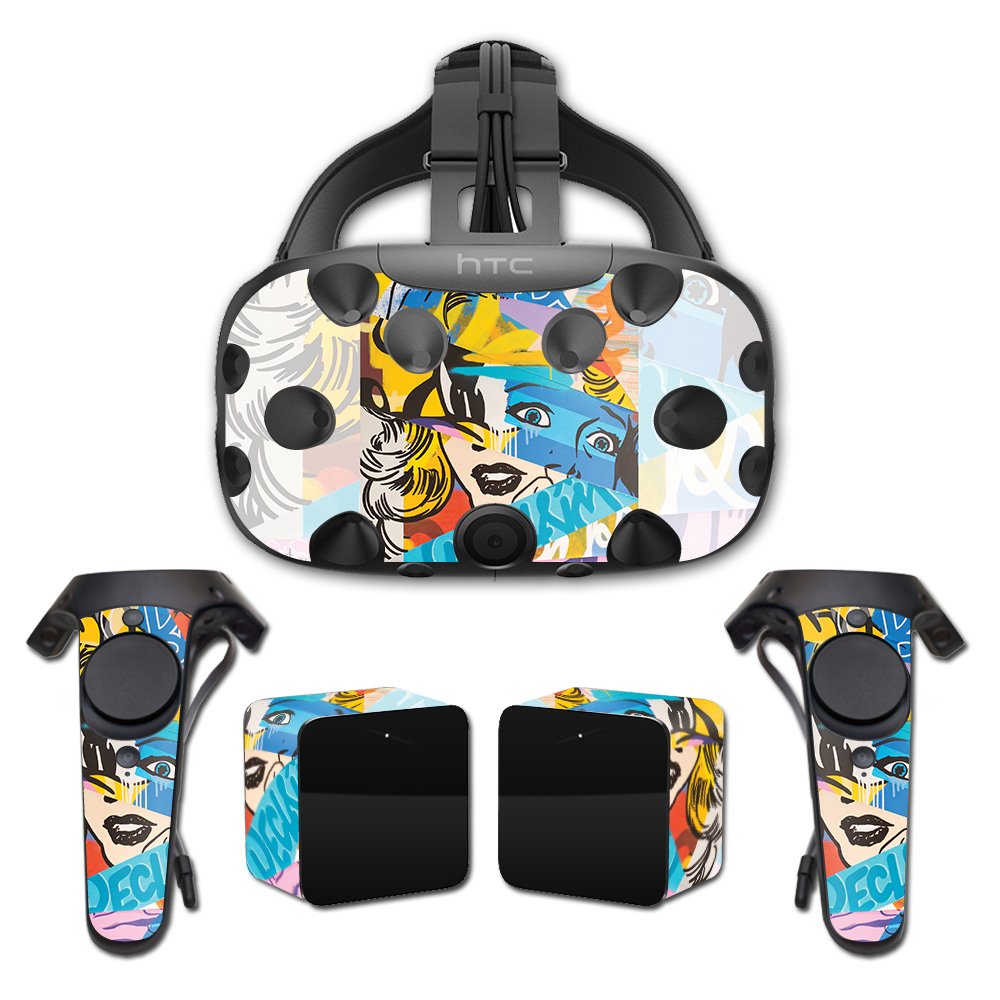 MightySkins Skin Compatible With HTC Vive Full Coverage - Cut Up Art | Protective, Durable, and Unique Vinyl Decal wrap cover | Easy To Apply, Remove, and Change Styles | Made in the USA