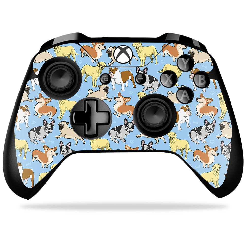 MightySkins Skin Compatible with Microsoft Xbox One X Controller - Puppy Party | Protective, Durable, and Unique Vinyl Decal wrap Cover | Easy to Apply, Remove, and Change Styles | Made in The USA