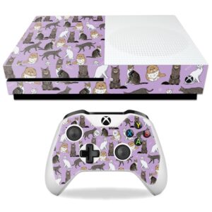 MightySkins Skin Compatible with Microsoft Xbox One S - Cat Chaos | Protective, Durable, and Unique Vinyl Decal wrap Cover | Easy to Apply, Remove, and Change Styles | Made in The USA