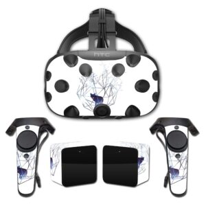 mightyskins skin compatible with htc vive full coverage - organic prison | protective, durable, and unique vinyl decal wrap cover | easy to apply, remove, and change styles | made in the usa