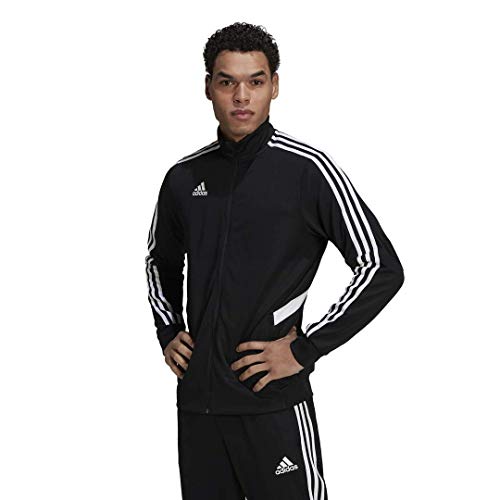 adidas Men’s Alphaskin Tiro Training Jacket, Black/White, Small