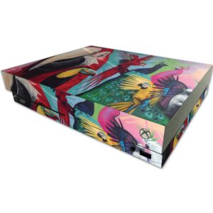 mightyskins skin compatible with microsoft one x console only - parrot paradise | protective, durable, and unique vinyl decal wrap cover | easy to apply, remove, and change styles | made in the usa