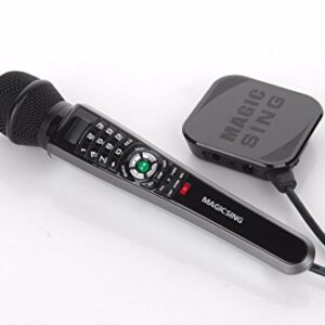 New MagicSing E-1 Smart Home Karaoke System Microphone Stream 10,000+ English/American Songs · Requires WiFi · Free 12-Month Subscription Code for Tagalog Hindi Korean Spanish Russian