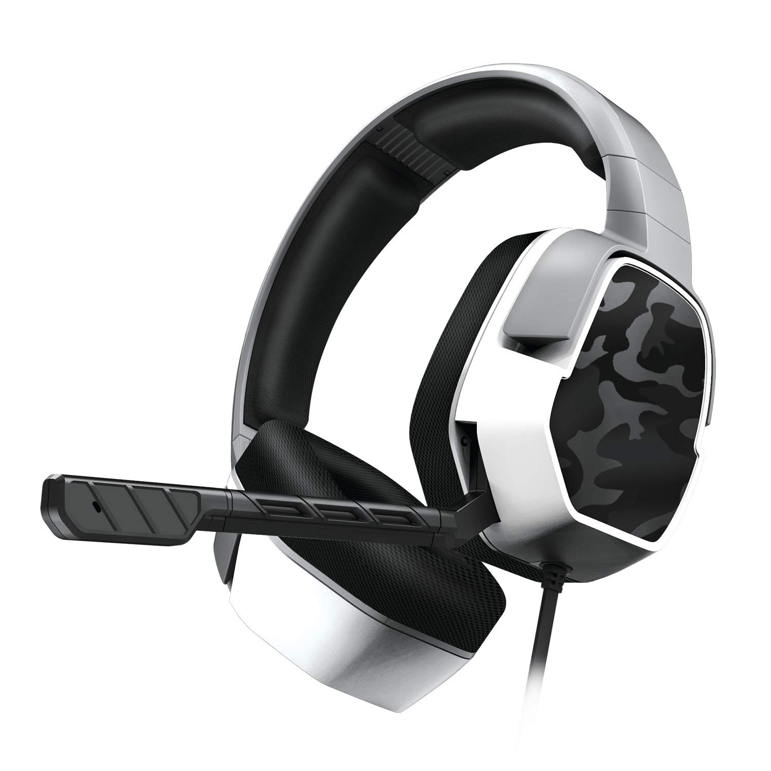 PDP Gaming LVL3 Wired Headset With Noise Cancelling Microphone: White Camo - Xbox One