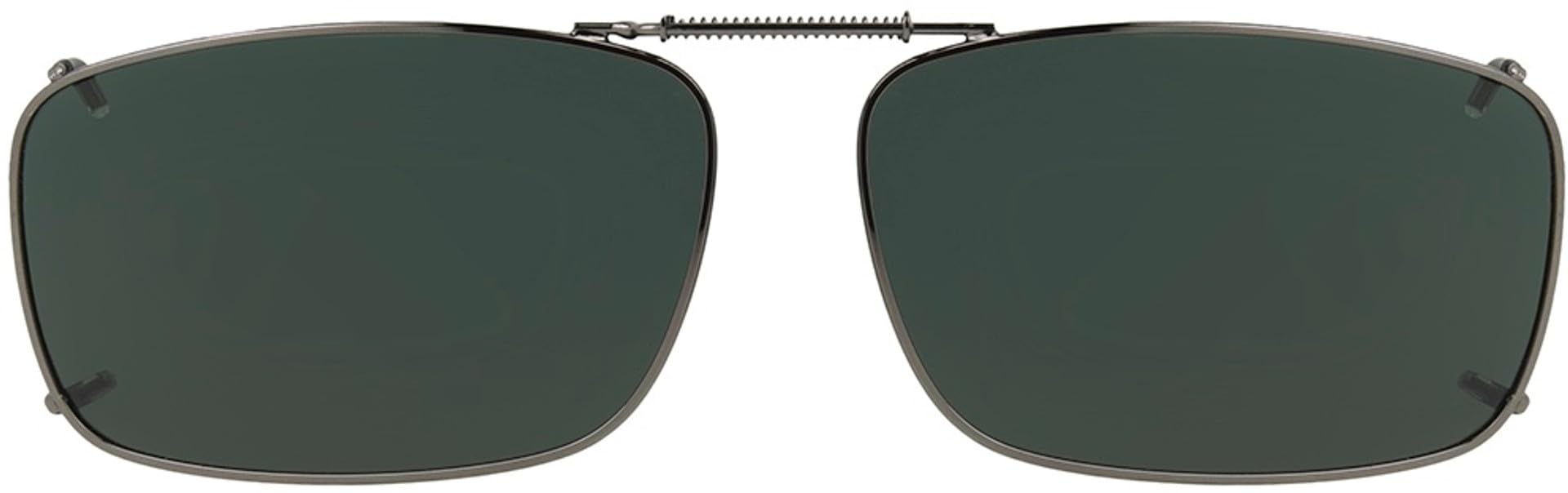 Solar Shield Polarized Clip-ons (56 Rec 19 - Full Frame, Rimmed, Gunmetal)