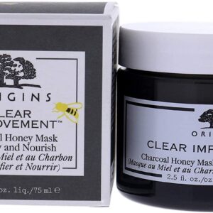 Origins Clear Improvement Charcoal Honey Mask To Purify & Nourish, 2.5 Fl Oz