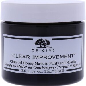 Origins Clear Improvement Charcoal Honey Mask To Purify & Nourish, 2.5 Fl Oz